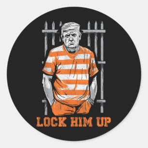 Sluit hem op Grappige Donald Trump 2024 gaat naar Ronde Sticker