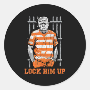 Sluit hem op Grappige Donald Trump 2024 gaat naar Ronde Sticker