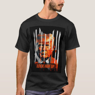 Sluit hem op - Grappige Donald Trump in de gevange T-shirt