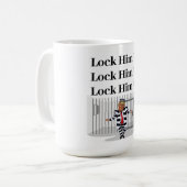 Sluit hem op Trump Coffee Mok (Voorkant links)
