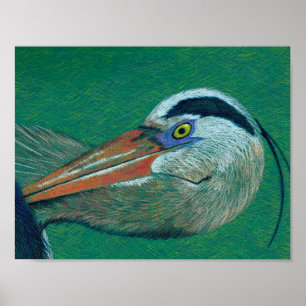 Sluit Heron Poster