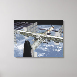 Sluit het uitzicht van de Sluiting die is gedokt Canvas Afdruk