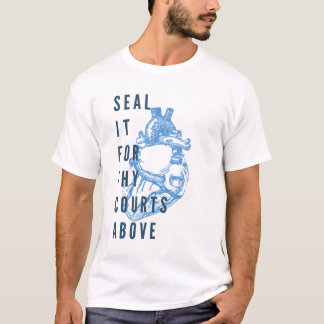 Sluit het voor uw hoven boven t-shirt