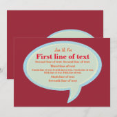 Sluit je bij ons aan voor kaart (Voorkant / Achterkant)