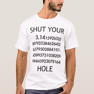 Sluit je PI-hol. T-shirt