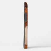 Sluit lederen patchwork gestructureerde achtergron Case-Mate iPhone case (Achterkant / Rechts)