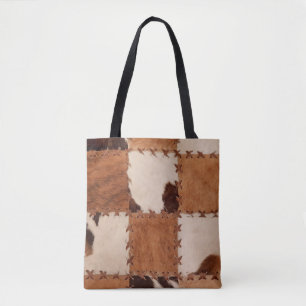 Sluit lederen patchwork gestructureerde achtergron draagtas