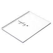 Sluit met de Tekst van het Manuscript en Stop af Notitieboek (Linkerzijde)