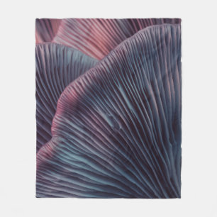 Sluit mooie paddenstoelen in het licht fleece deken