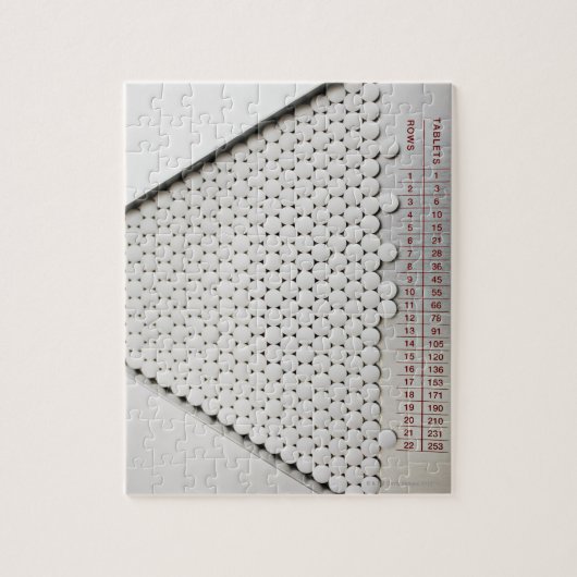 Sluit pillen in sorteerlade legpuzzel (Verticaal)