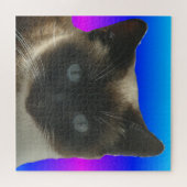 Sluit Puzzle af: Cute Siamese Cat Legpuzzel (Horizontaal)