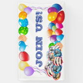 Sluit u aan bij de Vinylbanner 3' x 5' banner (Verticaal)