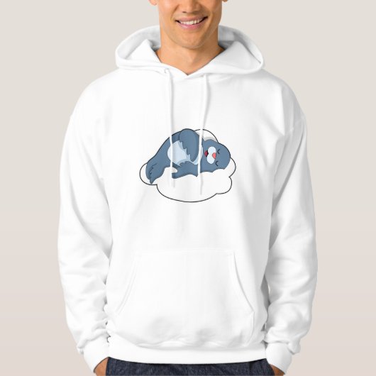 Sluiten bij slaapstand op cloud hoodie (Voorkant)