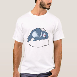 Sluiten bij slaapstand op cloud t-shirt