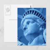 Sluiten Blauwbeeld van Vrijheid Briefkaart (Voorkant / Achterkant)