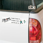 Sluiten Bumpersticker (Op Truck)