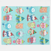 Sluiten Knit Fleece Blanket, groot (Voorkant (Horizontaal))