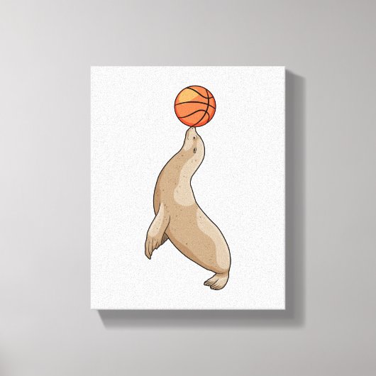 Sluiten met Basketball Canvas Afdruk (Voorkant)