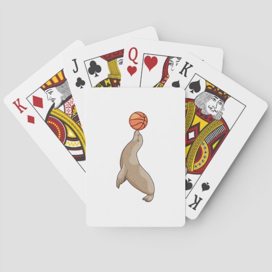 Sluiten met Basketball Pokerkaarten (Achterkant)