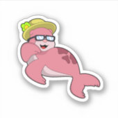 Sluiten met Glasses.PNG Sticker (Voorkant)