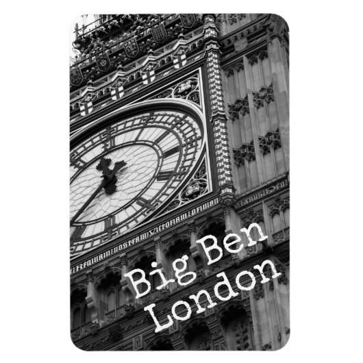 Sluiten van Big Ben, Londen, gepersonaliseerd Magneet (Verticaal)