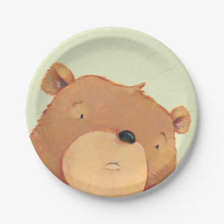 Sluiten van Big Brown Beer Papieren Bordje