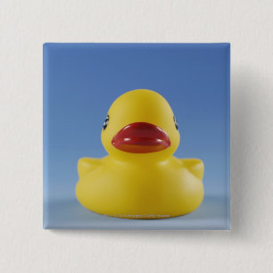 Sluiten van een rubbereend vierkante button 5,1 cm