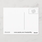 Sluiten van een zwarte en witte rode Lemur Briefkaart (Achterkant)