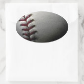 Sluiten van honkbal ovale sticker (Tas)