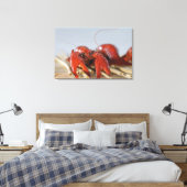 Sluiten van krab op stokken canvas afdruk (Insitu (Slaapkamer))