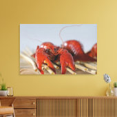 Sluiten van krab op stokken canvas afdruk (Insitu (Woonkamer))