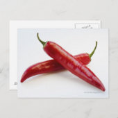 Sluiten van witte rode Spaanse peper Briefkaart (Voorkant / Achterkant)