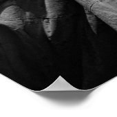 Sluiten zwart-wit beeld van de vrijheid in New Yor Poster (Hoek)