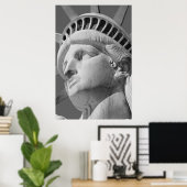 Sluiten zwart-wit beeld van het Poster van de Vrij (Thuiskantoor)