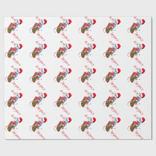 Sluitend kerstpapier voor Baby Cadeaupapier (Vlak)