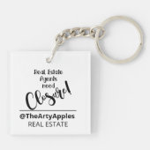 sluiting bedrijfsbedrijf voor aangepaste logo sleutelhanger (Achterkant)