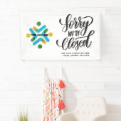 Sluiting Je aangepaste Logo toevoegen Spandoek (Insitu)