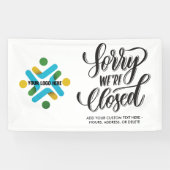 Sluiting Je aangepaste Logo toevoegen Spandoek (Horizontaal)