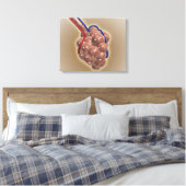 sluiting van Alveolus Canvas Afdruk (Insitu (Slaapkamer))