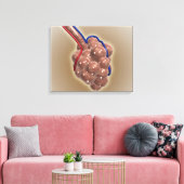 sluiting van Alveolus Canvas Afdruk (Insitu (Woonkamer))