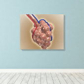sluiting van Alveolus Canvas Afdruk (Insitu (Houten vloer))