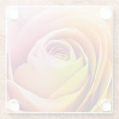 Sluiting van Colorful Roos Petals Glazen Onderzetter (Achterkant)