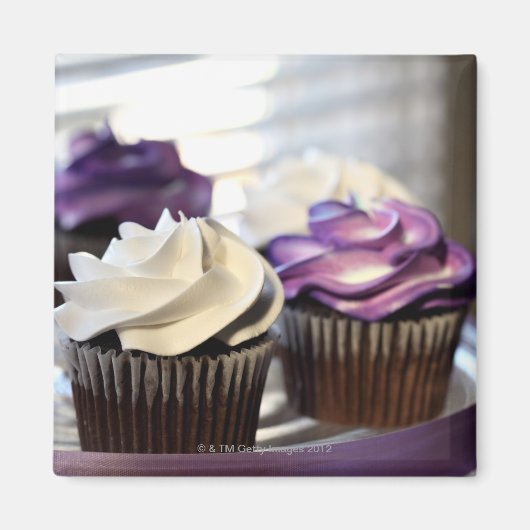 Sluiting van cupcakes met selectieve focus op magneet (Voorkant)