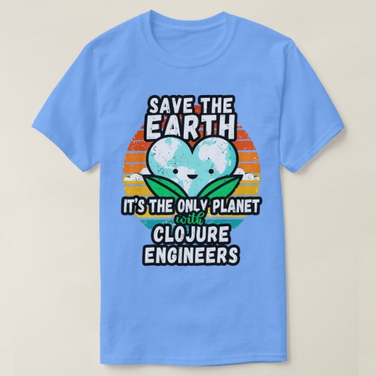 SLUITING VAN DE ENGINEER VAN DE AARDE DAG WAAROP D T-SHIRT (Design voorkant)