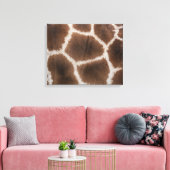 Sluiting van de Giraffe Huid Canvas Afdruk (Insitu (Woonkamer))