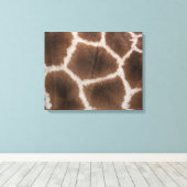 Sluiting van de Giraffe Huid Canvas Afdruk (Insitu (Houten vloer))