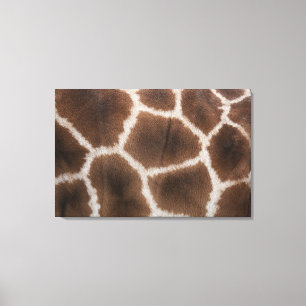 Sluiting van de Giraffe Huid Canvas Afdruk