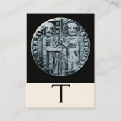 SLUITING VAN DE KNIGHTS TEMPLAR MONOGRAM crème Visitekaartje (Achterkant)