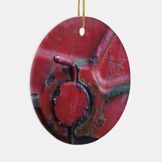 Sluiting van de roodroodroedel keramisch ornament (Rechts)