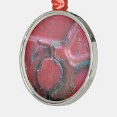 Sluiting van de roodroodroedel metalen ornament (Links)